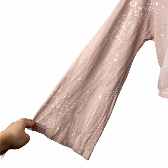 Joe's Distressed Bleach Crop Sweatshirt - Picture 2 of 6